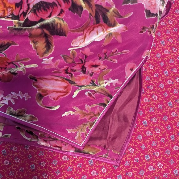 Velvet Unconventional Lace Pin Up Asian Dress Whimsigoth Mandarin Rockabilly - Picture 8 of 10